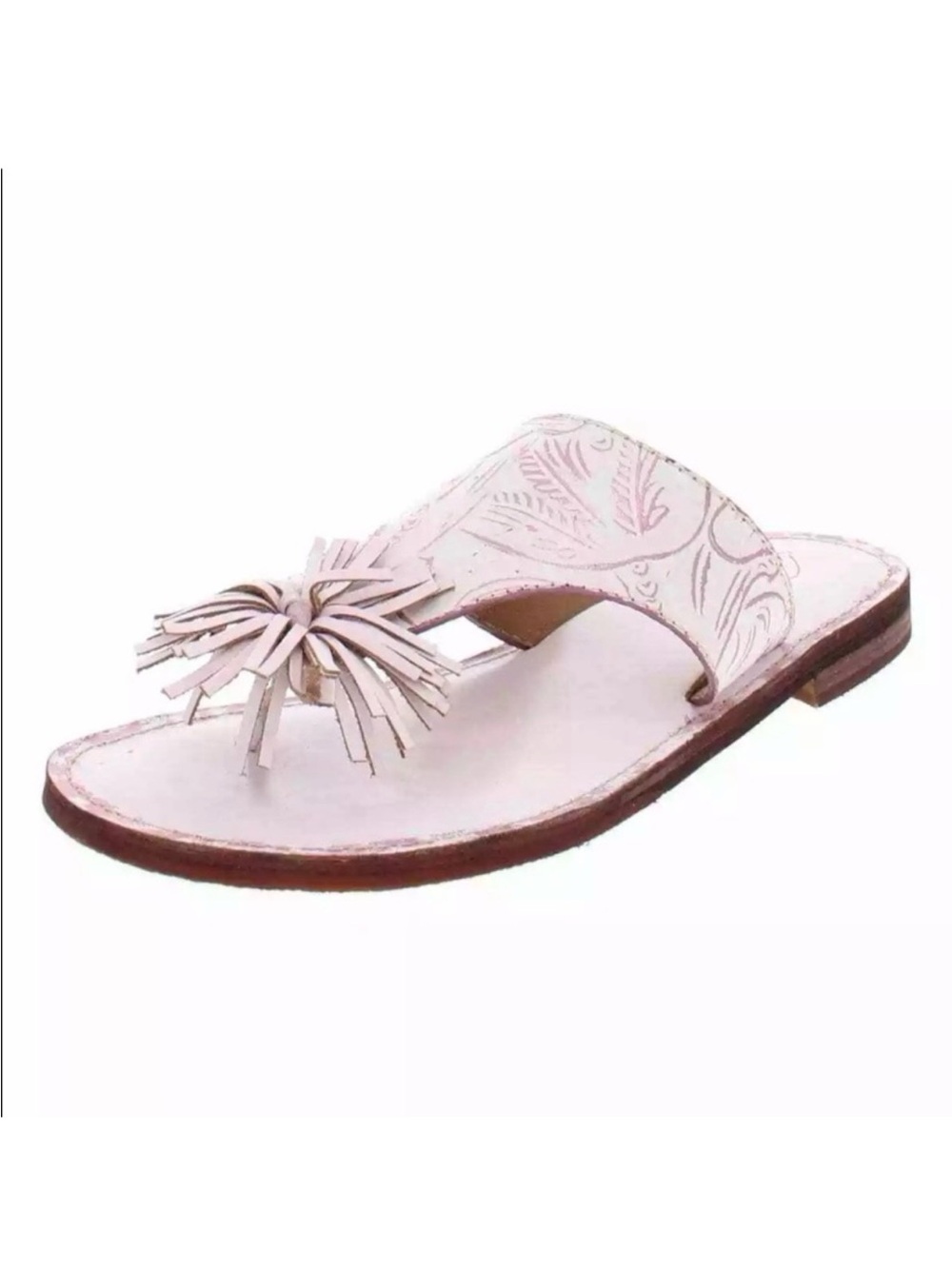 Patricia Nash Franca pink metallic thong sandals size 7.5